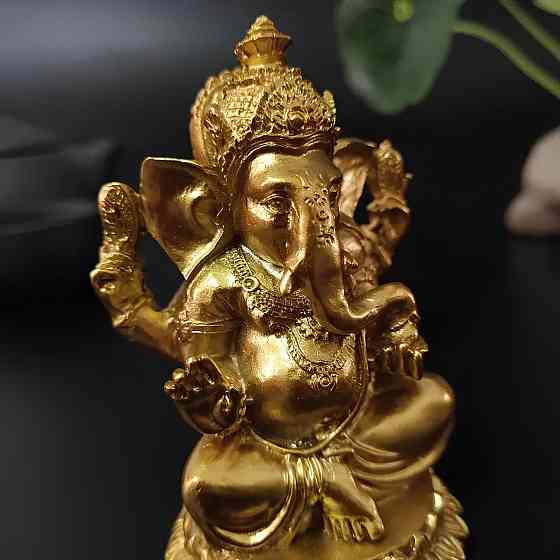 Статуэтка Ганеша RESTEQ — фигурка для интерьера Ganesha 4x4x7 см, декоративный элемент для дома и офиса, символ удачи и Киев