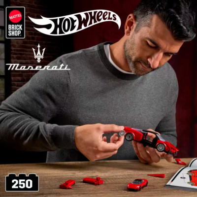 Конструктор Mattel Brick Shop Hot Wheels Speed Maserati 250 деталей (JFR90) Вінниця - фото 6