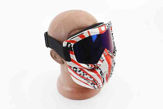 Окуляри+захисна маска, оранжево-чорна (хамелеон скло), MT-009 Київ