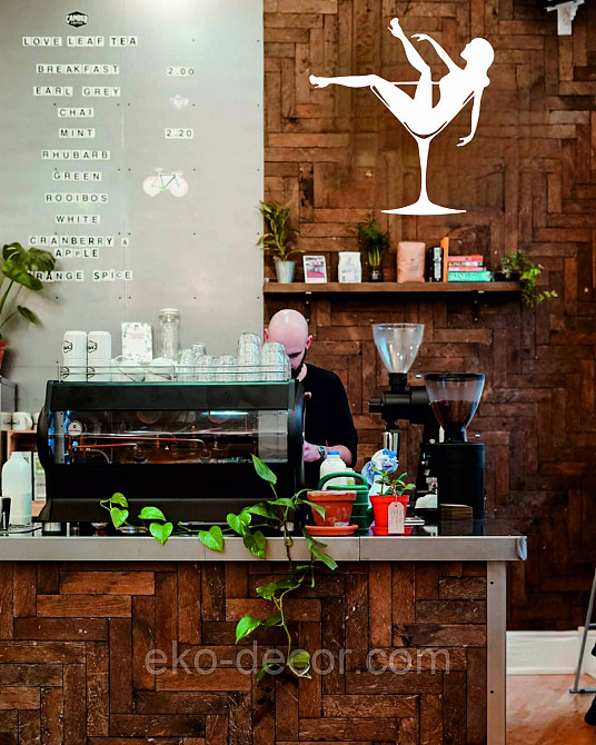 Декоративное настенное Панно «Девушка в бокале», Декор на стену 50*48 см, Белый Киев - изображение 2