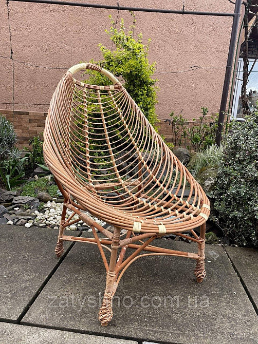 Крісло відпочинкове плетене з лози Київ - фото 4