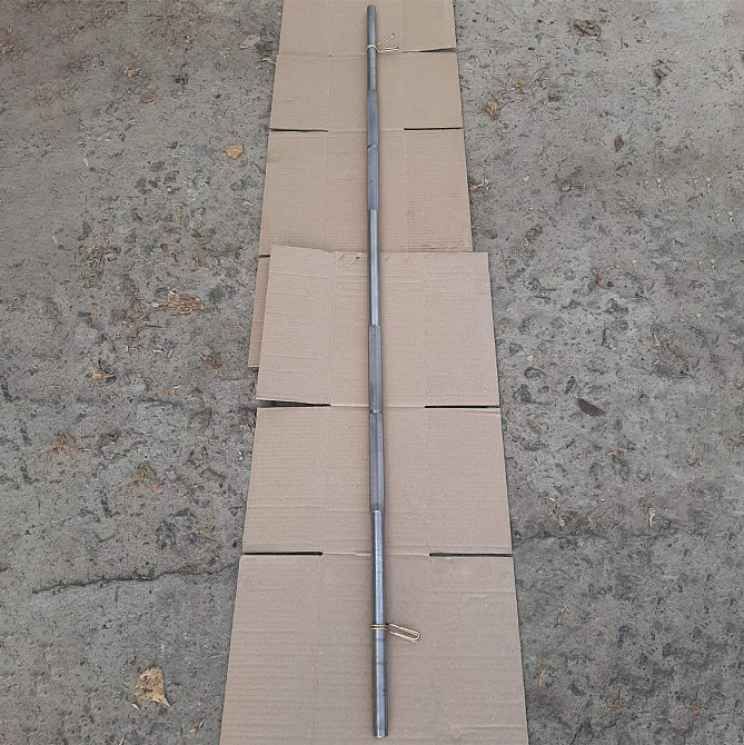 Металевий прямий гриф для штанги 150 см (25 мм) сталевий Київ - фото 1