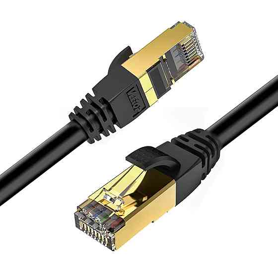 Мережевий кабель патч-корд RJ45 - RJ45 Veetop Cat 8 25см Луцк