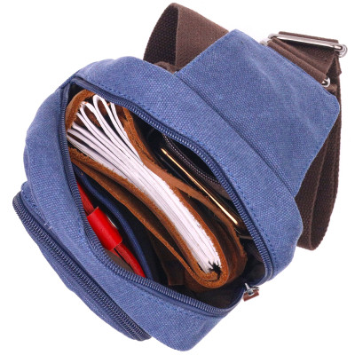 Сумка Vintage Через плече з текстилю Синя (21232) Вінниця - фото 5