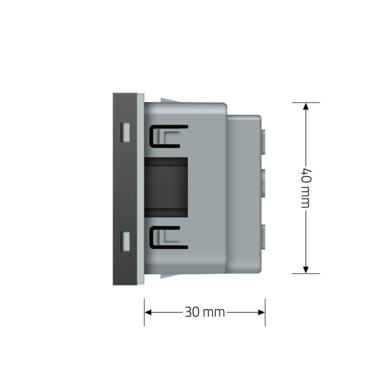 Електрична розетка LIVOLO, сіра, 16А 250В, з заземленням і захисними шторками, модуль без рамки (VL-FCTC16A-2IP) Коломыя - изображение 9