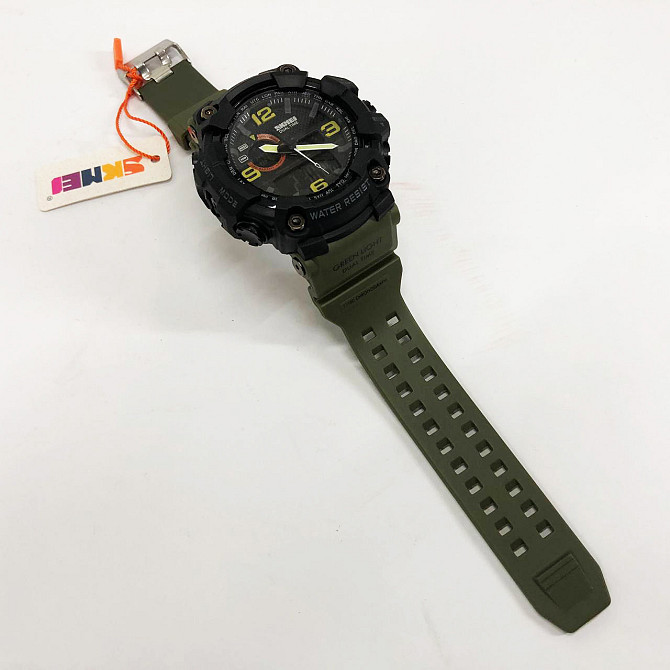 Найкращий тактичний годинник SKMEI 1520AG ARMY GREEN, Годинники військові з WL-850 офіційною гарантією Київ - фото 7