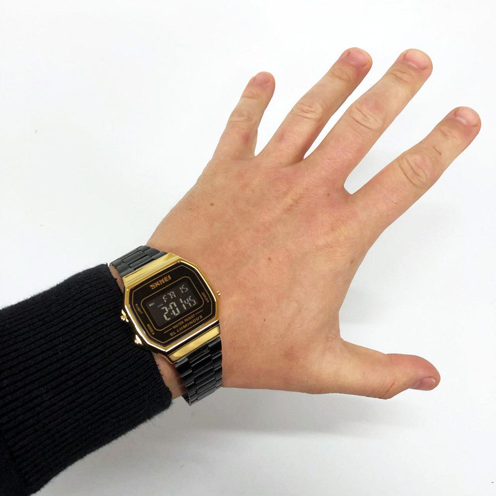 Армійський годинник топ SKMEI 1647GDBK, Хороший наручний годинник чоловічий, KS-613 Водонепроникний годинник Київ - фото 8