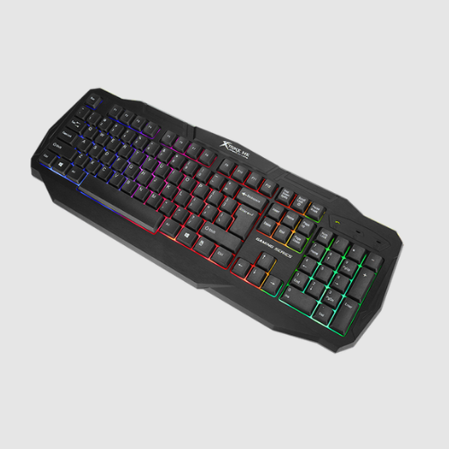 Клавіатура мембранна ігрова XTRIKE KB-509 дротова USB з підсвічуванням чорний Житомир