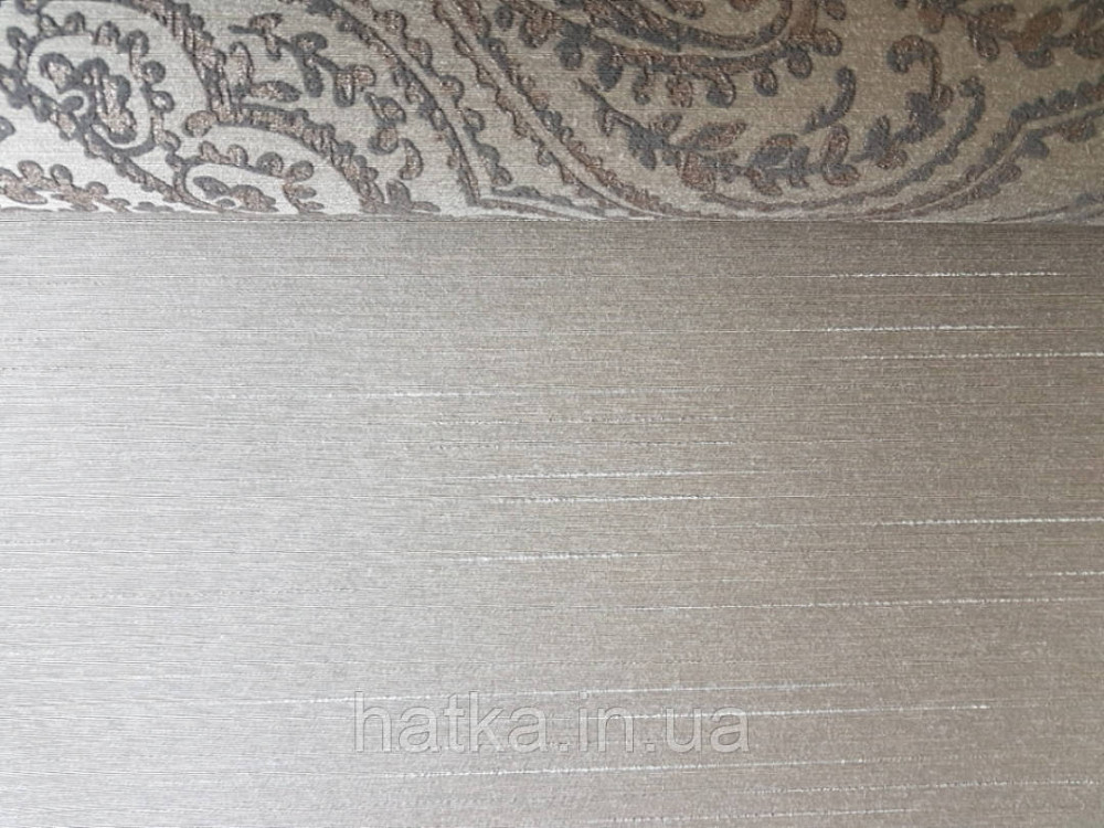 Текстильні шпалери на флізеліновій основі Cador Rasch Textil 073187 однотон під бамбук графітовий оливковий Київ - фото 1