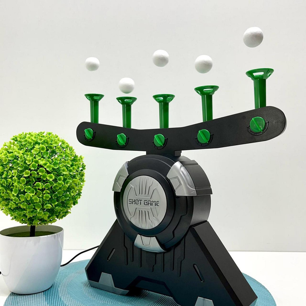 Пістолет з мішенню Повітряний тир м'які патрони літаючі кульки (19891B) Чернігів - фото 9