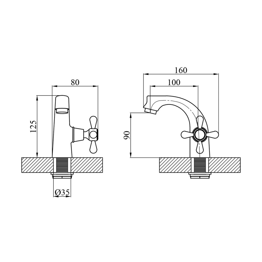 Кран на одну воду Agua Toledo - C090 Київ - фото 2