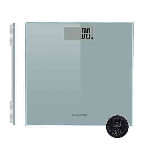 Електронні цифрові підлогові ваги Salter 9028 SV3R09 Razor Ultra Slim 180 кг Silver (Загартоване скло 8 мм) Київ
