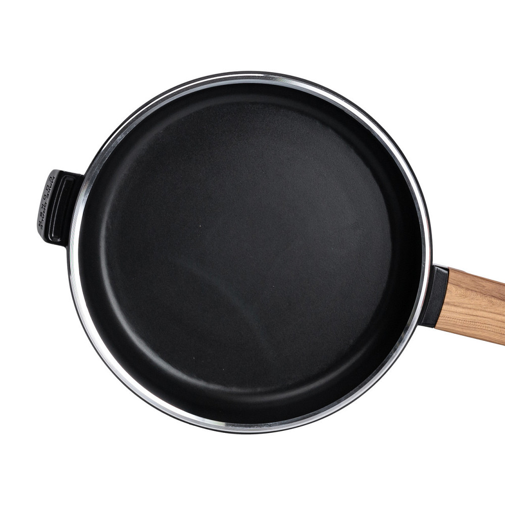 Алюминиевая сковорода 1 л с керамическим антипригарным покрытием Ø 20 см черная MGC HP-4-456B Киев - изображение 2