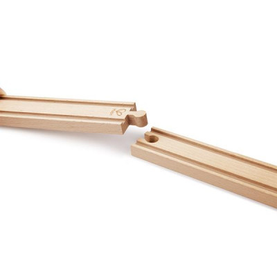 Залізниця Hape Набір для залізниці довгі прямі рейки 4 шт (E3779) Вінниця - фото 2