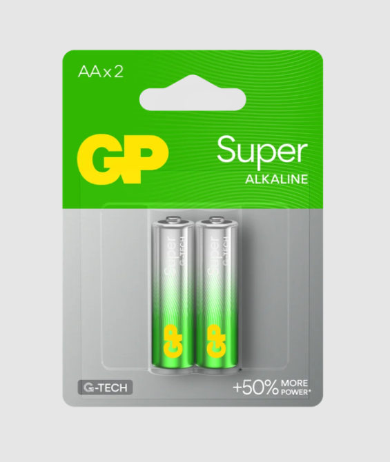 Батарейка AA GP Super Alkaline LR6 15A 15 V 2 шт. блістре Рівне - фото 1