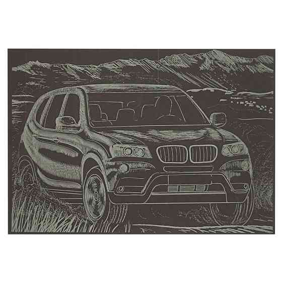 Гравюра А5 "Джип" ГрА5з-11 економ варіант у пакеті 21 х 14,8 см Вінниця