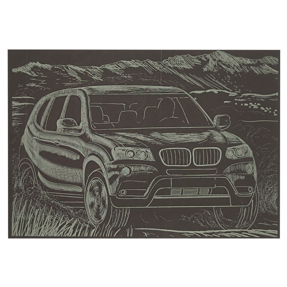 Гравюра А5 "Джип" ГрА5з-11 економ варіант у пакеті 21 х 14,8 см Вінниця - фото 1