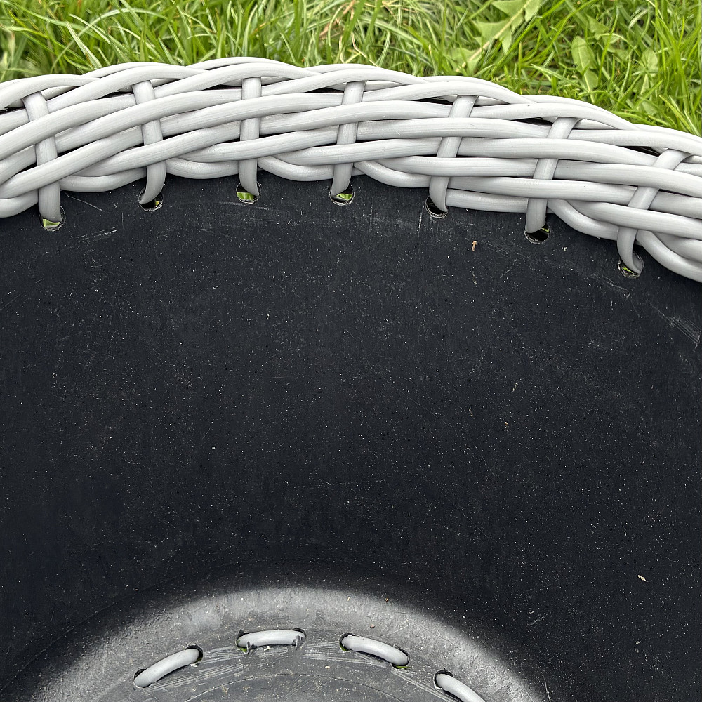 Кашпо з ротангу 12 л (ручна робота), стильний горщик для квітів - червоний клен з 3D ефектом Київ - фото 3