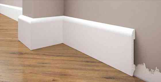 Плинтус под покраску из дюрополимера Элегант LPC - 11 (2м.п.) 78х13 Днепр