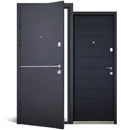 Вхідні двері Abwehr Defender Solid 0/RAL 8019Т + Vinorit Венге 960*2050 мм Двері вхідні з термоізоляцією Київ - фото 3