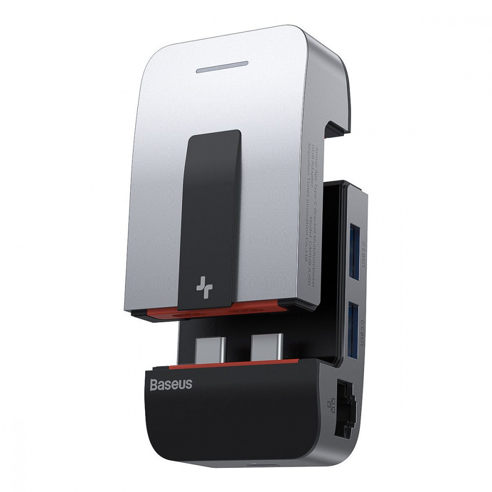 USB-Хаб Baseus Multifunctional Armor Age Type-C Bracket серый Львов - изображение 1