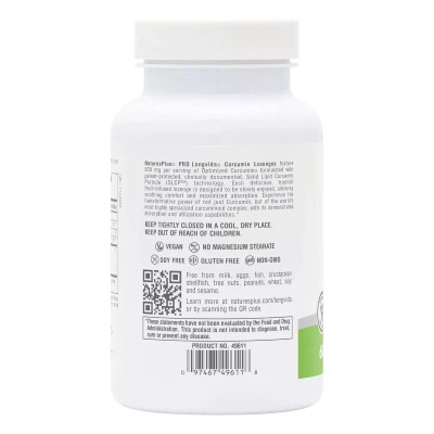 Витаминно-минеральный комплекс Natures Plus Куркумин, 500 мг, Pro Longvida Curcumin, 60 леденцов (NTP49611) Винница - изображение 3