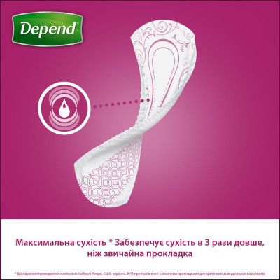 Урологические прокладки Depend Super Pad 8 шт. (5029053546186//5029053561608) Винница - изображение 7