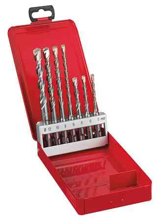 Набор буров SDS-PLUS M2 MILWAUKEE, (7шт) (диаметры 5/6/6/8/10/12мм), (замена на 4932492116) Одесса