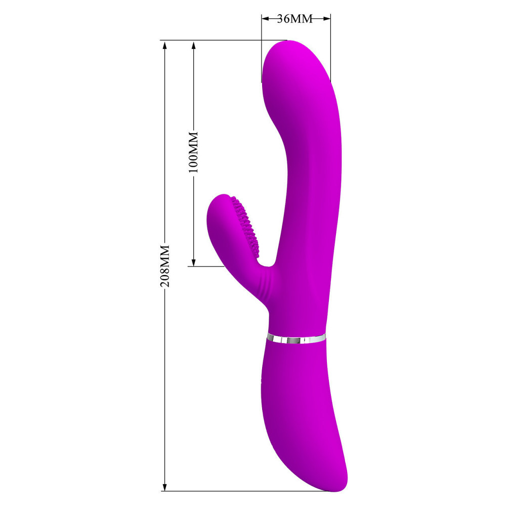 Вібратор - Pretty Love Clitoris Vibrator Purple Sex Aura Київ - фото 8