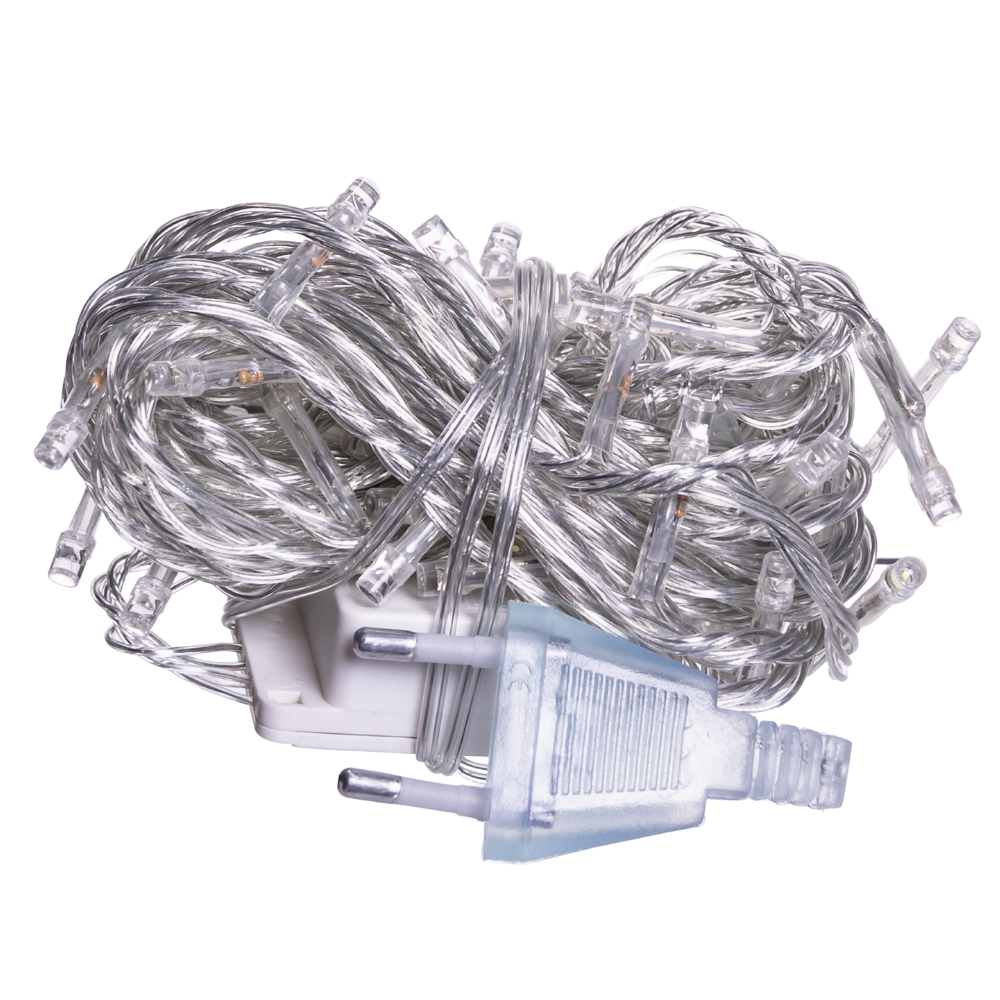 Гірлянда на новий рік, 6 м, 50 LED, білий провід Київ - фото 3