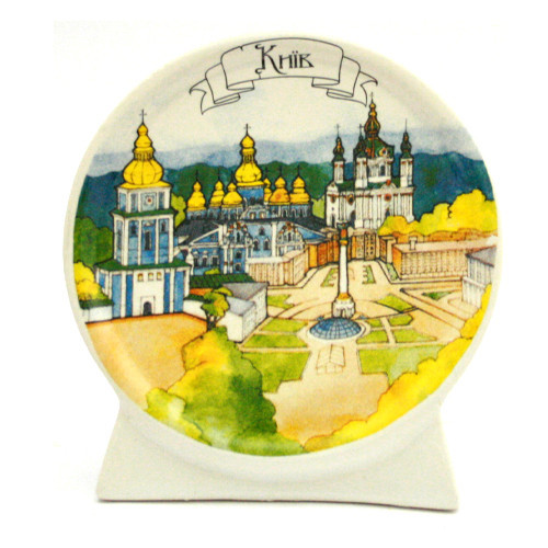 Тарелка панно настольная декор Киев Андреевская Церковь Киев - изображение 1