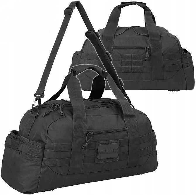 Тактична Сумка транспортна 25 літрів Mil-Tec "Combat Parachute Cargo" (13828002) Black Нововолинськ - фото 1