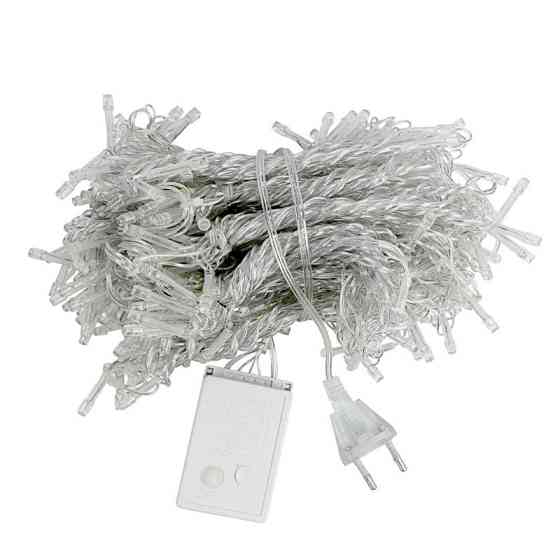 Гірлянда новорічна 200 LED «Водопад» 2×2 м, теплий білий Київ