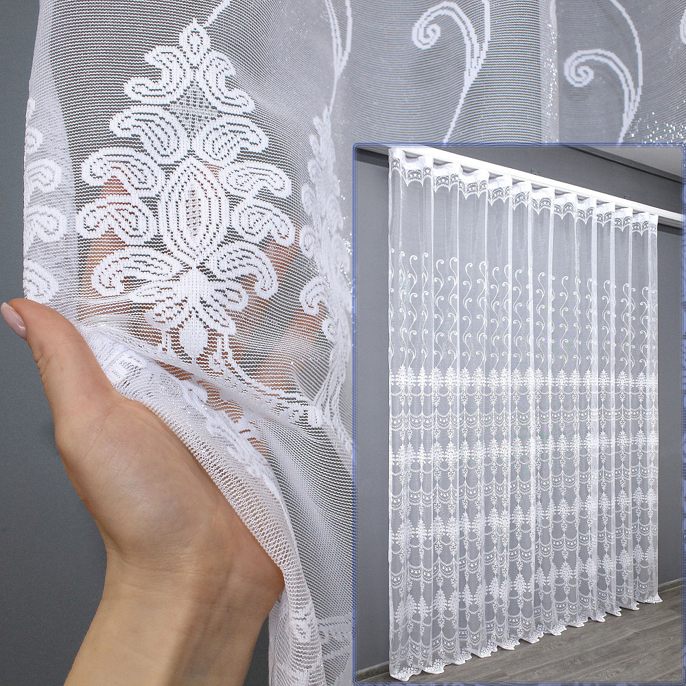 Тюль жаккард 