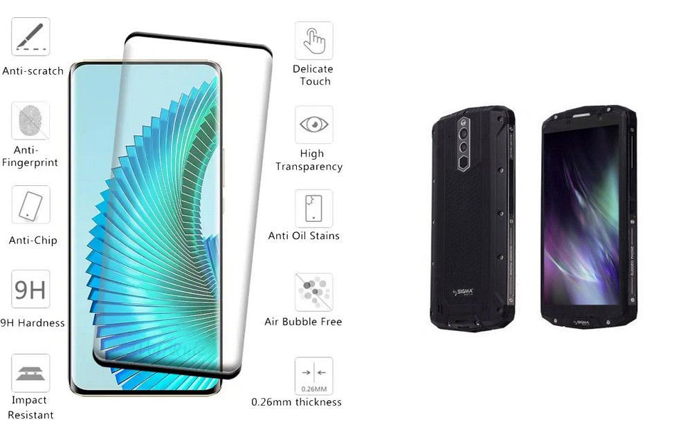 Защитное стекло HyperGlass Pro для Sigma mobile X-treme PQ54 – максимальная чувствительность и защита Киев - изображение 2