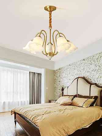 Люстра светодиодная потолочная 5029 Золотистый (5 плафонов) Винница