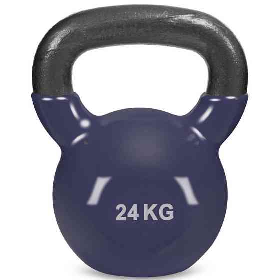 Гиря чавунна 24 кг з вініловим покриттям Zelart-5161-24 Київ