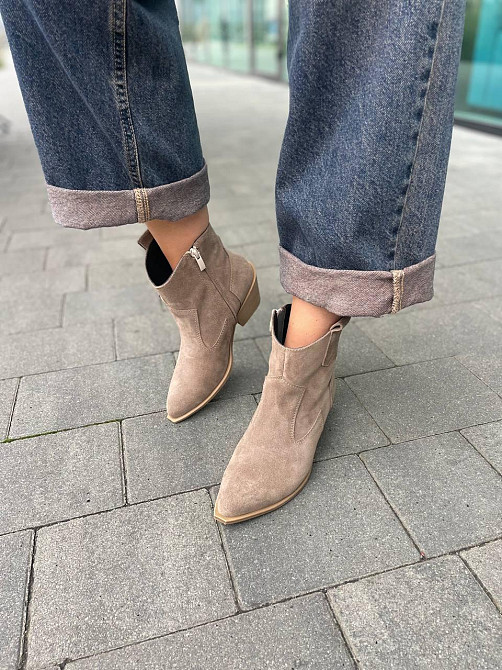 Edan Instruments Черевики жіночі EDAN горіх натуральна замша 5см каблук 36-40 (5648) Коломия - фото 2