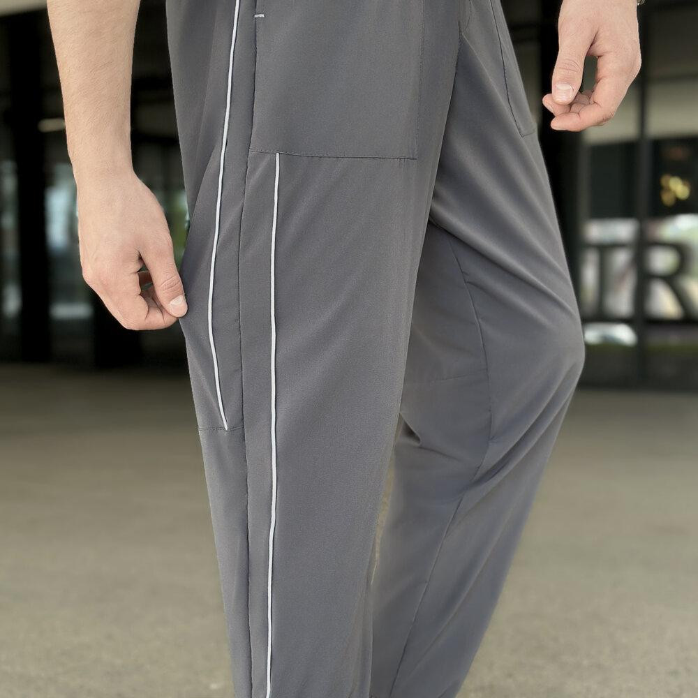 Мужские легкие джогеры из софта темно-серые Pobedov Weekend Киев - изображение 2