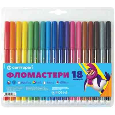 Фломастери Centropen 7550/18 COLOUR WORLD, 18 colors (7550/18 ТП) Вінниця