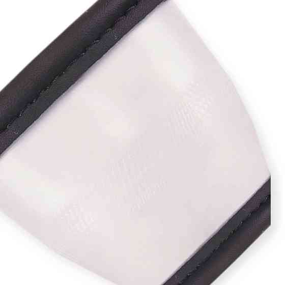 Чохол m шкіра (37 - 39 см) чорний перфорований, біла основа керма Мукачево