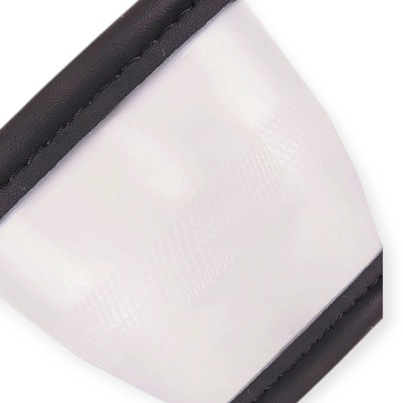 Чохол m шкіра (37 - 39 см) чорний перфорований, біла основа керма Мукачево - фото 3