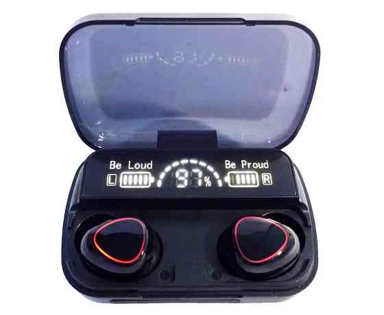 Навушники бездротові Bluetooth MDR TWS M10 8280 у кейсі, чорні Винница