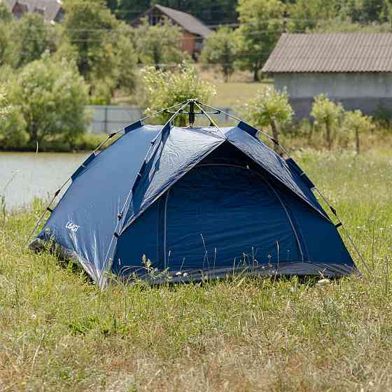 Намет кемпінговий тримісний 190×190×140 (см) автоматичний LU-002 Сиій Коломия