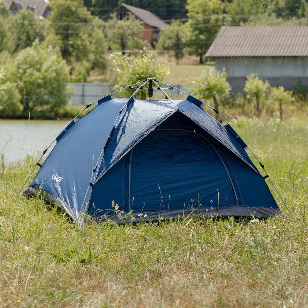 Намет кемпінговий тримісний 190×190×140 (см) автоматичний LU-002 Сиій Коломия - фото 5