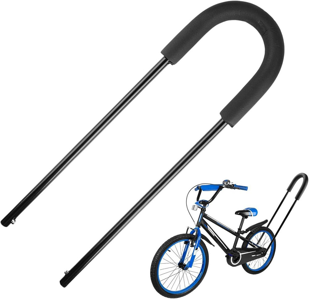 Ручка-тримач для навчання їзди на дитячому велосипеді біговелі розсувна 55-74 см, для штовхання велосипеда та балансування Київ - фото 1