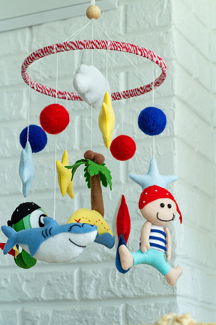 Мобіль на ліжечко WoollyFox «Пірат» Київ - фото 8