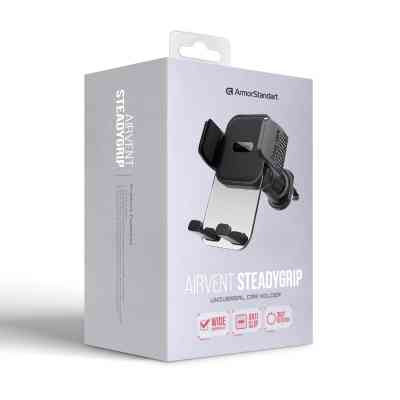 Универсальный автодержатель Armorstandart SteadyGrip Airvent Black (ARM85338) Винница