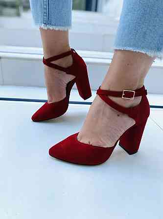 SANTINI Босоніжки жіночі SANTINI 953589-27 червоні (літо, замша натуральна) (3843) Коломыя