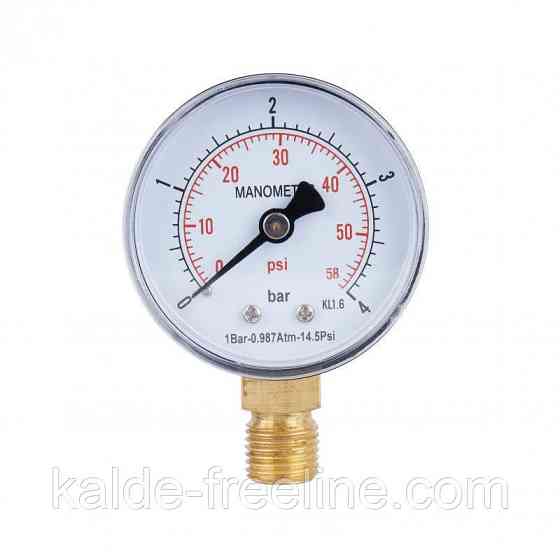 Манометр SD Plus 50 мм. 4 бар, 1/4